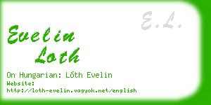 evelin loth business card